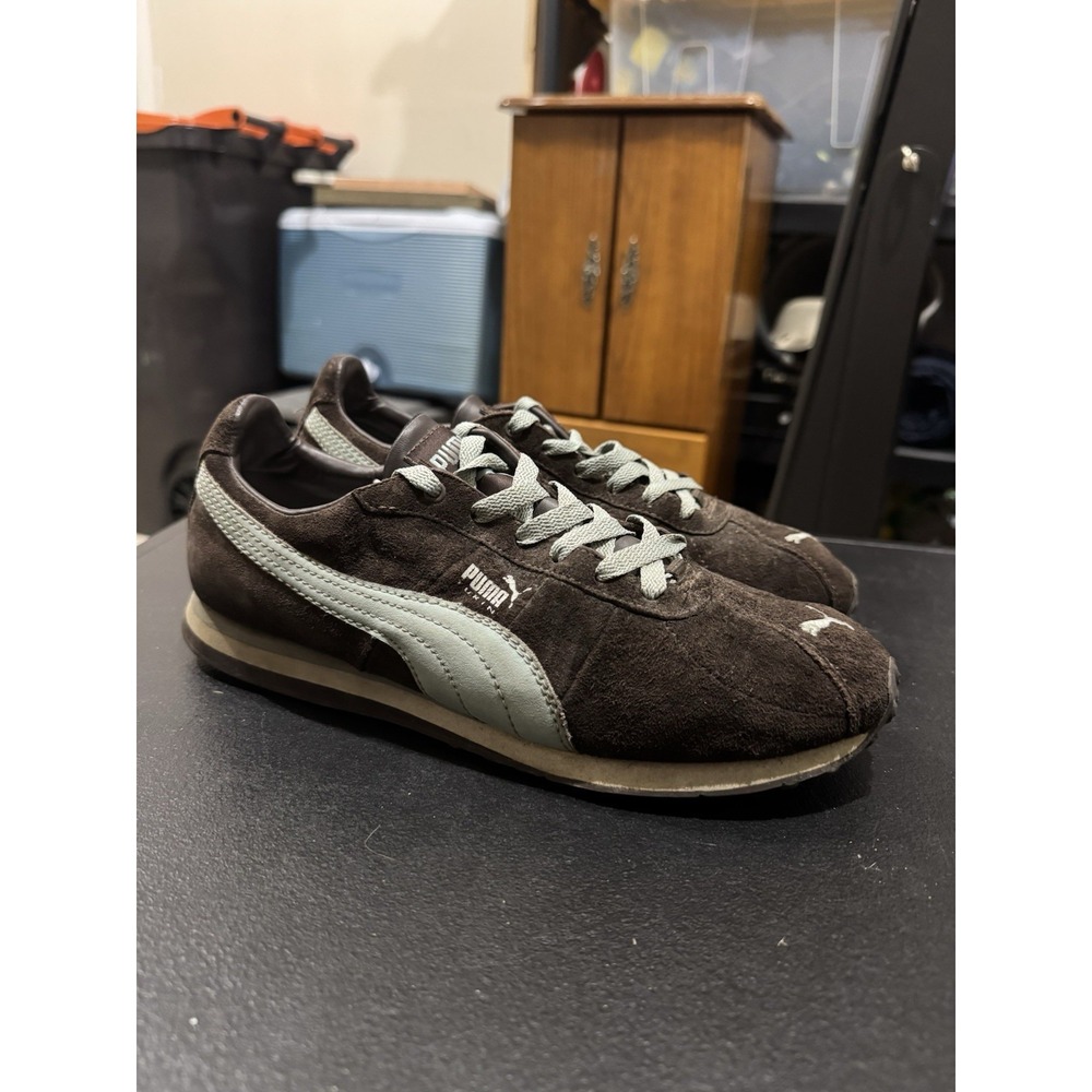 Puma Turin 2 Sneakers Womens Size 9.5 Brown Suede Lifestyle Shoes